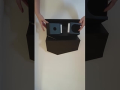 Caixa de tampa de flaps magnético de luxo com logotipo personalizado