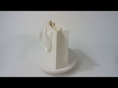 O presente impresso costume do Livro Branco ensaca o ponto por atacado Logo Ribbon Handle UV