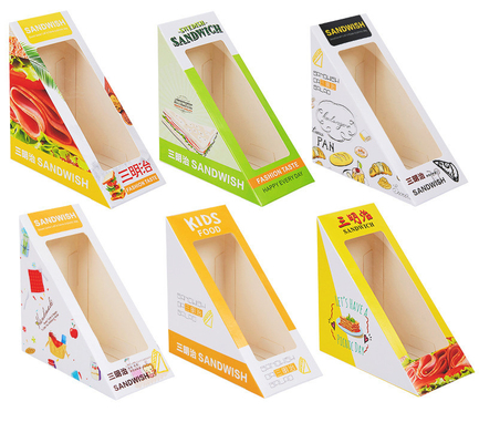 comprar Caixa de cor imprimindo feita sob encomenda do papel do sanduíche que empacota com fabricante da janela online manufacture
