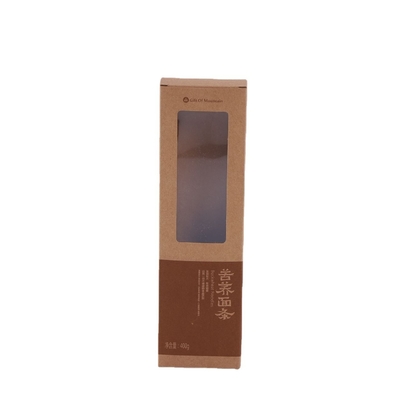 comprar Caixa de macarrão de papel kraft marrom impresso com embalagem sob medida para janela online manufacture