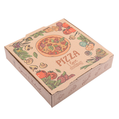 comprar Kraft dobrado corrugou caixas da pizza de Carboard vende por atacado a fábrica da caixa da pizza e flauta online manufacture
