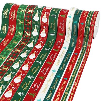 comprar Fita de gorgurão de Natal personalizada com designs impressos por atacado Fita decorativa online manufacture