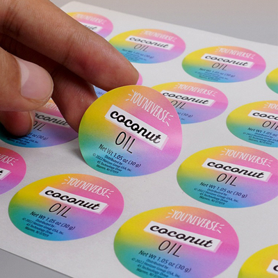 comprar Adesivos de papel impresso personalizados Etiquetas auto-aderentes ecológicas baratas Adesivos de negócios online manufacture