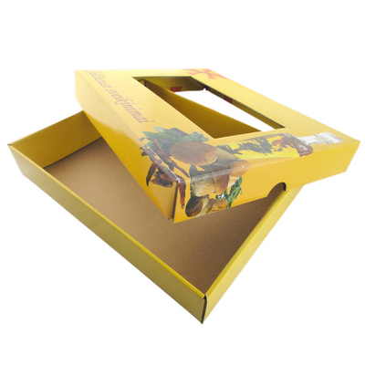 comprar A E-flauta impressa feita sob encomenda corrugou as caixas de janela de papel que empacotam com tampa online manufacture