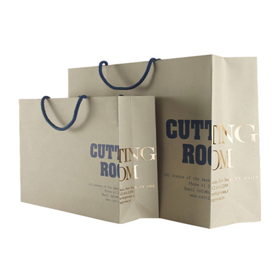 comprar A mercadoria reciclada feita sob encomenda do papel de Brown ensaca a venda por atacado com logotipo da folha de ouro online manufacture