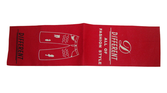comprar O costume da dobra de centro costura nas etiquetas orla etiquetas tecidas etiquetas costuradas Logo Fabric Labels Printing da etiqueta online manufacture