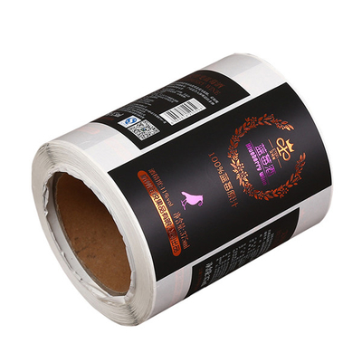 comprar O costume da garrafa imprimiu o tempo preto Flexographic das etiquetas da etiqueta resistente online manufacture