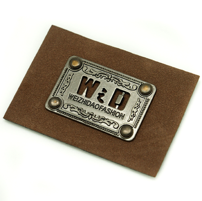 comprar A bagagem de couro personalizada falso etiqueta finalidade do logotipo do metal a multi para chapéus online manufacture