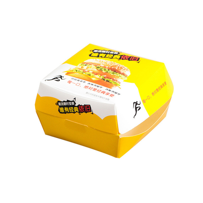 Bom preço. O Hamburger de papel impresso feito sob encomenda encaixota o fabricante por atacado de empacotamento on-line