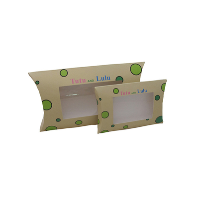 Bom preço. Caixa de papel reciclada costume do descanso que empacota com janela transparente on-line