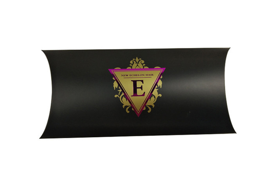 Bom preço. Caixa de papel preta feita sob encomenda do descanso que empacota com logotipo roxo de carimbo quente on-line