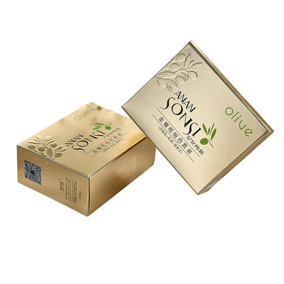 Bom preço. Fábrica de caixa de papel cosmético de ouro impresso de luxo para embalagem personalizada em relevo on-line