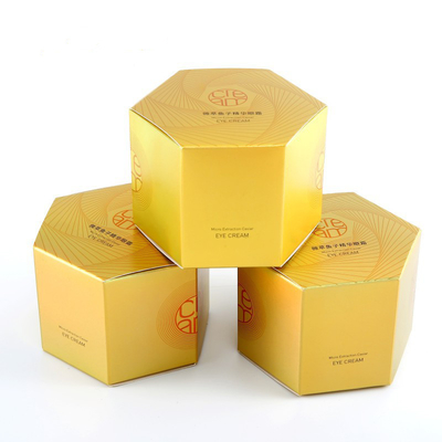Bom preço. Caixas de embalagem de papel holográfico hexagonal por atacado com impressão de design on-line