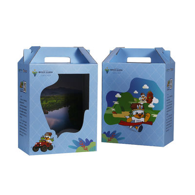 Portador inferior do cartão ondulado da E-flauta de Recyled o auto encaixota Toy Package