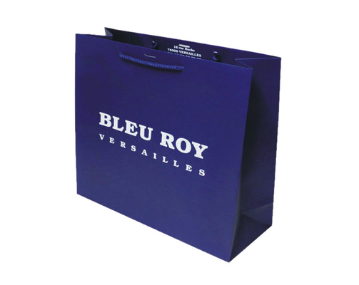Bom preço. O costume amigável de Eco imprimiu o partido médio do papel azul para favorecer sacos com os punhos on-line