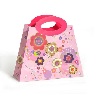 Bom preço. Os sacos de papel inferiores lisos relativos à promoção feitos sob encomenda patrocinam imprimir os punhos cortando on-line