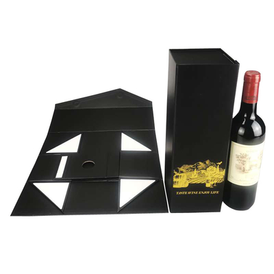 Bom preço. Impressão de logotipo Caixas de garrafas de vinho Embalagem Caixa de presente de vinho Cartão Caixas de vinho por atacado para venda on-line