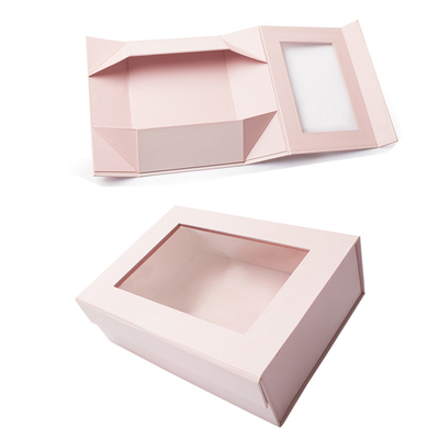 Bom preço. Embalagem de presente de luxo personalizada Caixa de papelão com janela transparente on-line