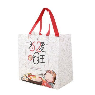 Bom preço. Saco de comida de coleta não tecida laminado personalizado com alças ️ impermeável e reutilizável on-line
