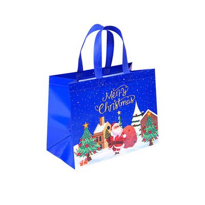 Bom preço. Bolsas de Natal não tecidas laminadas impressas Bolsas de compras não tecidas Fábrica por grosso on-line