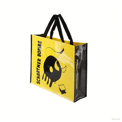 Bom preço. Sacos de toque de tecido laminado de PP com alças Sacos de compras e promocionais impressos sob medida on-line