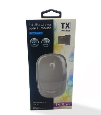Bom preço. Embalagem de mouse de marca de papel de luxo personalizada com bandeja de blister transparente atacado on-line