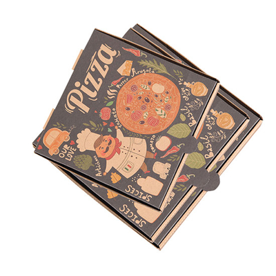 A caixa da entrega da pizza do produto comestível, caixas de cartão maiorias dilui a manipulação matte de Suface