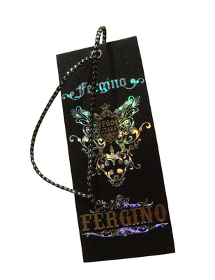 Bom preço. A marca de papel feita sob encomenda etiqueta para o holograma Logo Factory do preço do vestuário da roupa on-line