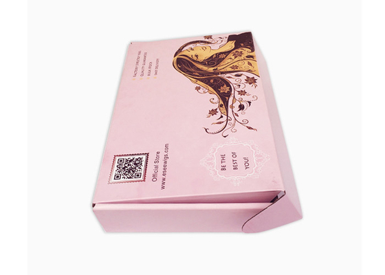 Bom preço. O encarregado do envio da correspondência de papel ondulado feito sob encomenda encaixota o empacotamento de envio para perucas da extensão do cabelo on-line